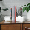 Tram Bookends - White