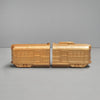 Stylish bookends inspired by Melbourne trams, used in a modern interior setting