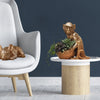 Monkey Bowl gold resin home decor in lifestyle shot