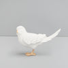 Bird ornament in Matte White by White Moose with matte and metallic finishes