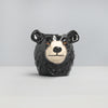 Ceramic bear planter used as kitchen decor for herbs or succulents