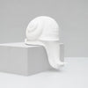 Novelty resin crawling off the shelf snail home decor in white