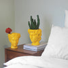 David Vase/Plant Holder - Yellow