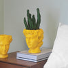 David Vase/Plant Holder - Yellow