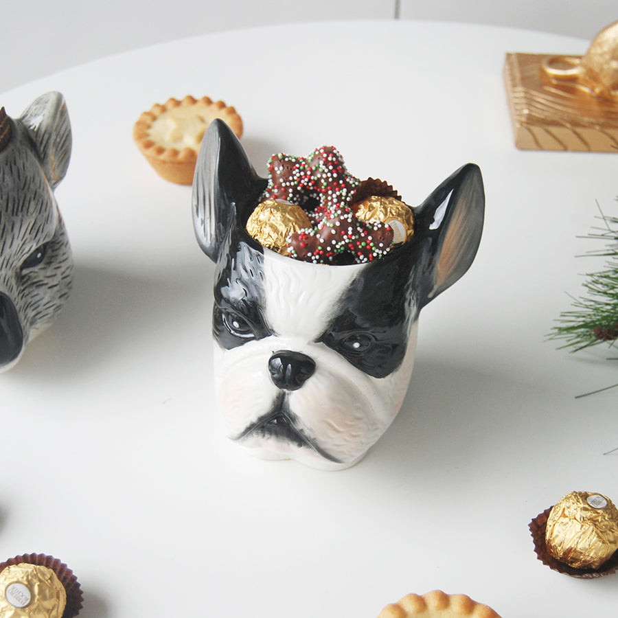 frenchie plant pot French Bulldog Planter – Ceramic Dog Pot by White Moose
