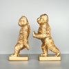 Gorilla Bookend Set - Gold