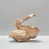 Resin Pelican Bowl decorative sculpture in gold for beach house, boho, hamptons, St Kilda home staging