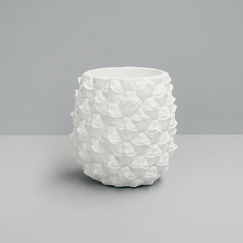white pineapple planter White Pineapple Vase – Textured Resin by White Moose