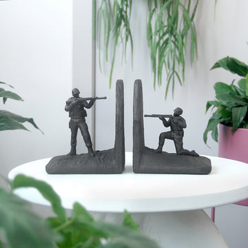 Soldier Bookends - Black