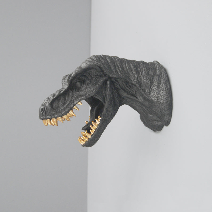 T-Rex Wall Hanging - Black/Gold