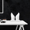 Wing Bookends - White